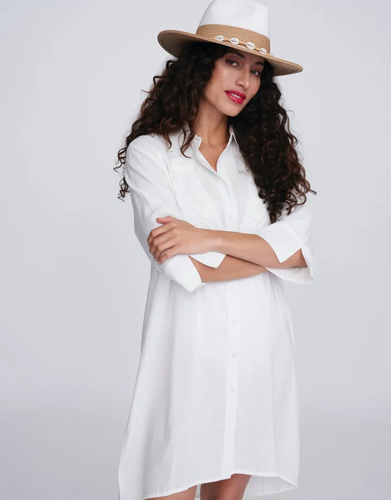 Recife Shirt Dress - White
