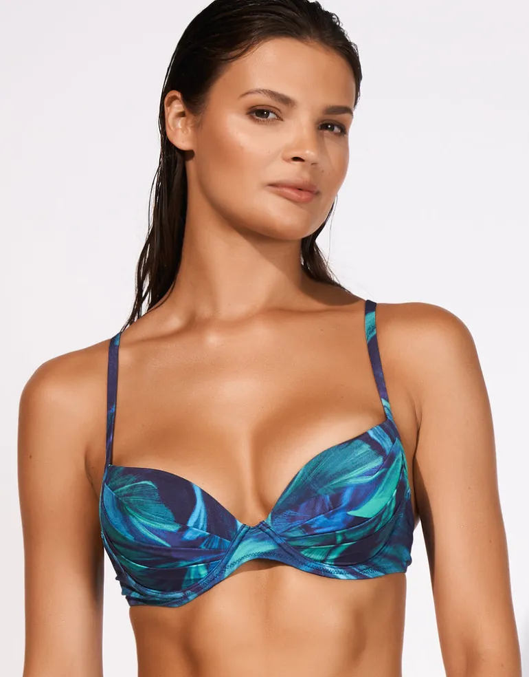 Sanctuary Moulded Underwired Bikini Top - Lagoon