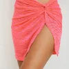 Sarong Mini Skirt - Hot Pink