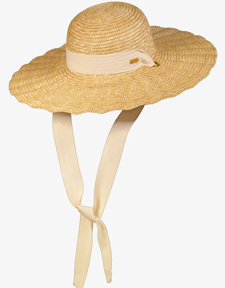 Scalloped Sun Hat - Sand