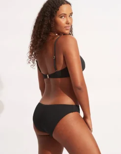 Sea Dive Bralette Bikini Top - Black