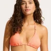 Sea Dive Slide Tri Bikini Top - Peach Pink