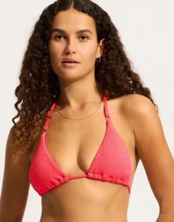 Sea Dive Slide Tri Bikini Top - Snapdragon