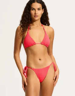 Sea Dive Slide Tri Bikini Top - Snapdragon