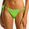 Sea Dive Tie Side Rio Bikini Pant - Jasmine Green