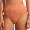 Second Wave High Waist Bikini Pant - Copper Tan