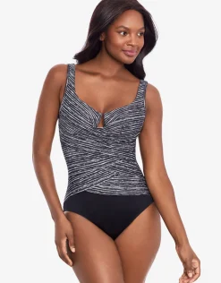 Selenite Layered Escape Swimsuit - Black