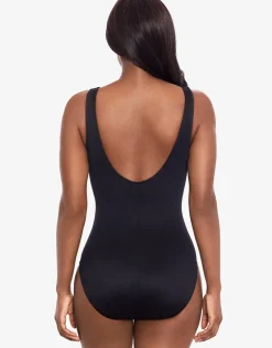 Selenite Layered Escape Swimsuit - Black