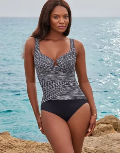 Selenite Layered Escape Swimsuit - Black