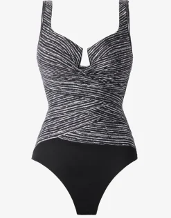 Selenite Layered Escape Swimsuit - Black