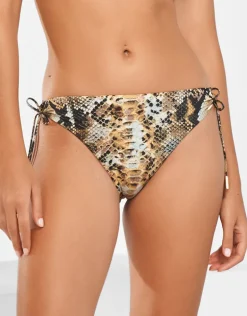 Serpent Loop Side Bikini Pant - Python