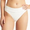 Spinnaker Roll Band Bikini Pant - White