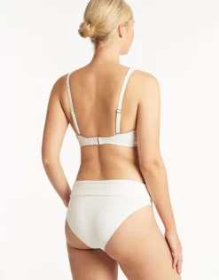 Spinnaker Roll Band Bikini Pant - White