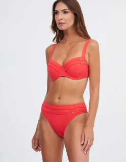 Stella Balcony Bikini Top - Coral