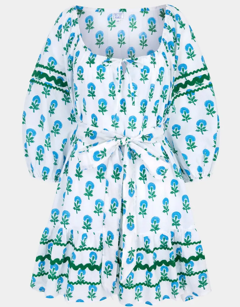 Stella Dress - Aqua Marigold