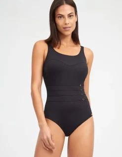 Stella High Front Swimsuit - Black