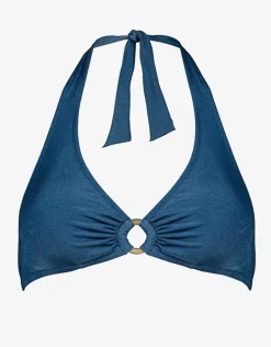 Summer Solids Halter Bikini Top - Indian Ink