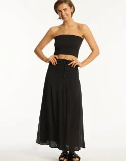 Sunset Beach Skirt - Black