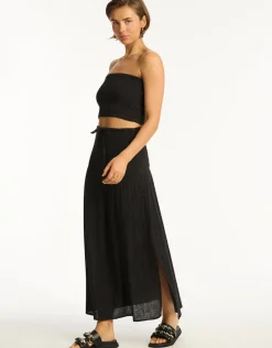 Sunset Beach Skirt - Black