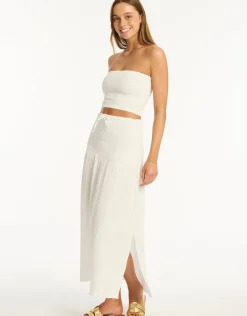 Sunset Beach Skirt - White