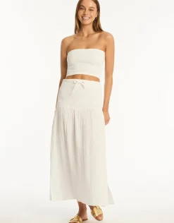 Sunset Beach Skirt - White