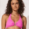 Supernova Halter Bikini Top - Superpink