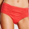 Swim Gathered Front Retro Bikini Bottom - Chilli