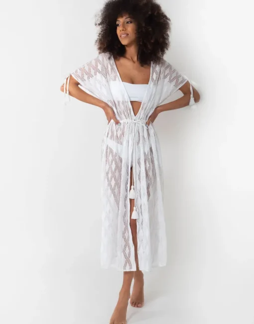 Temptation Kaftan - White
