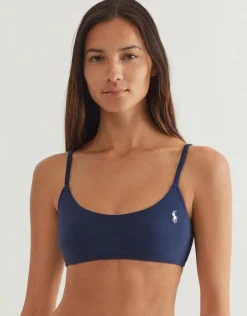 Terry Kennedy Bralette Bikini Top - Navy Blue