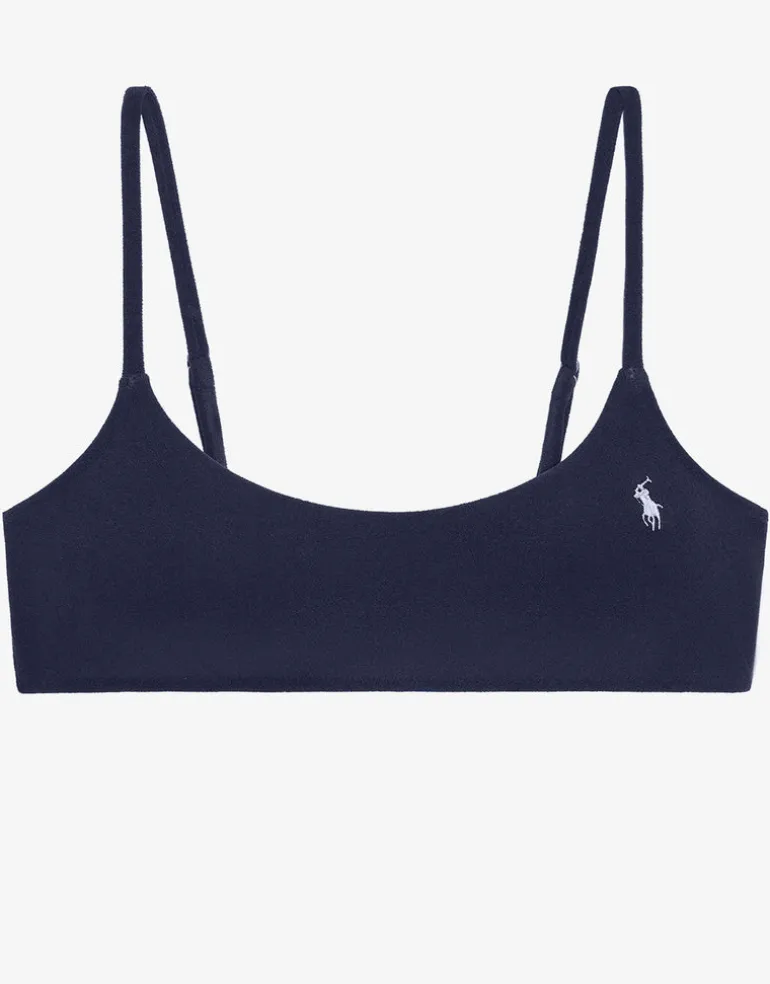 Terry Kennedy Bralette Bikini Top - Navy Blue