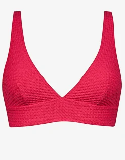 The Bloom Bralette Bikini Top - Radiant Red