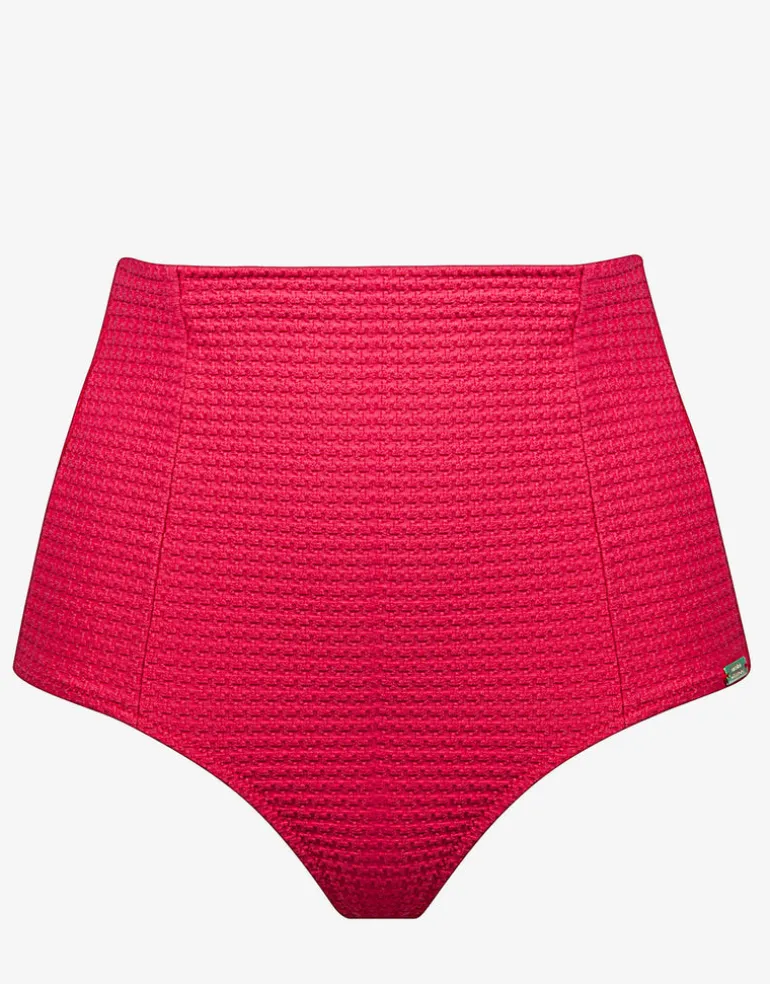 The Bloom High Waist Bikini Pant - Radiant Red
