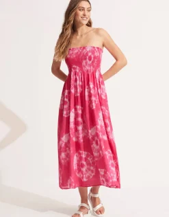 Tie Dye Skirt Dress - Rose Pink