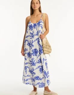 Tradewind Sun Dress - Cobalt