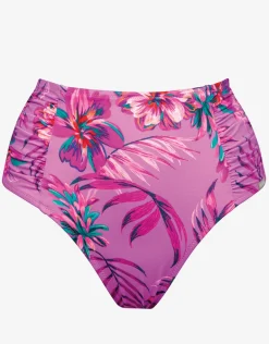 Tropic Radiance High Waist Bikini Pant - Electric Pink
