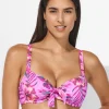 Tropic Radiance Underwired Bikini Top - Electric Pink