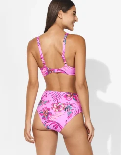 Tropic Radiance Underwired Bikini Top - Electric Pink