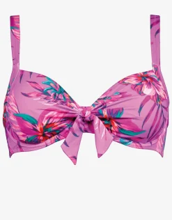 Tropic Radiance Underwired Bikini Top - Electric Pink