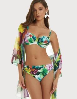 Tropic Underwired Balcony Bikini Set - Tropical