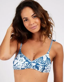 Tropicalies Presto Bra Style Bikini Top - Blue