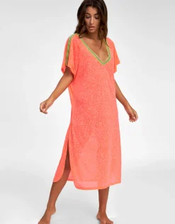 V Back Dress - Watermelon