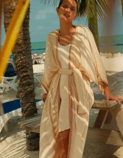 Vanessa Sequin Kimono - Melon