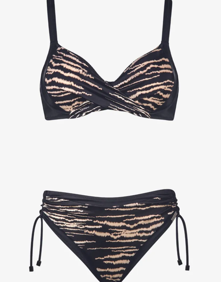 Wild Adventures Underwired Bikini Set - Tiger