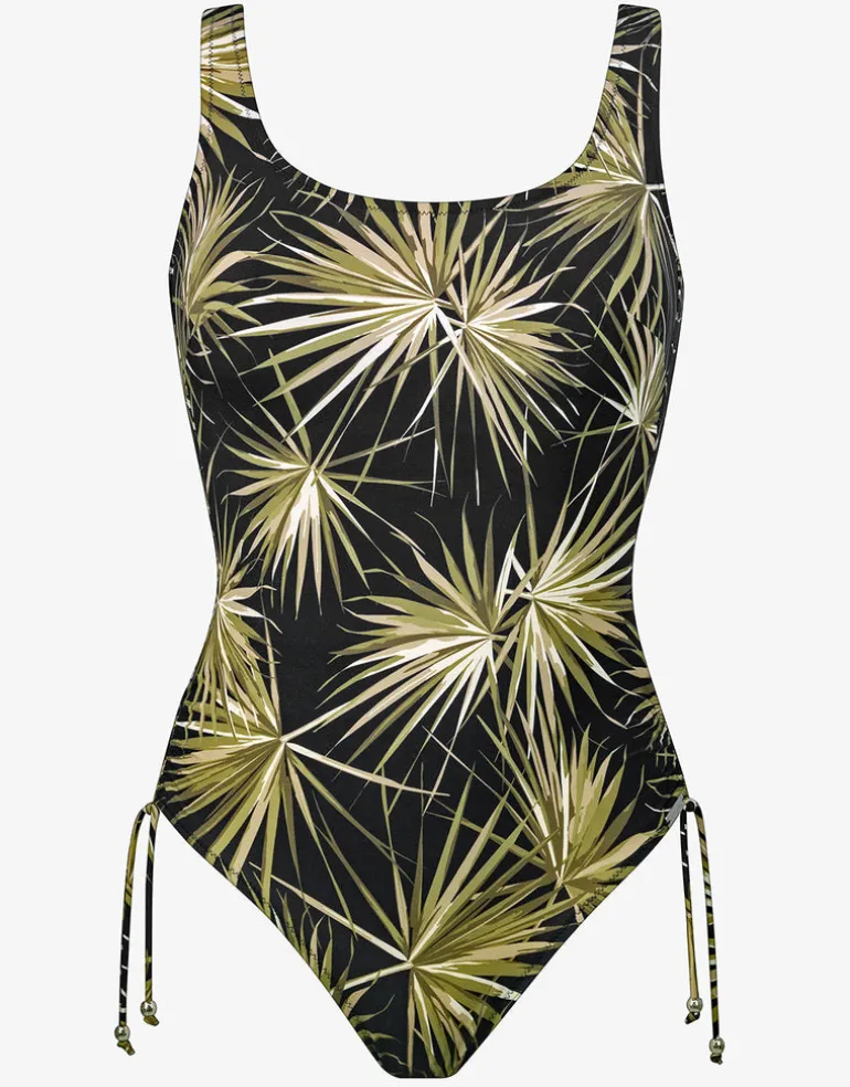 Yucca Flash Inclusive Fit Swimsuit - Black Khaki