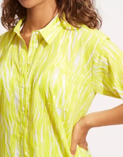Zahara Resort Shirt - Celery