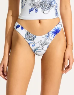 Ahoy Scoop High Cut Rio Bikini Pant - White