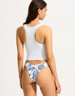 Ahoy Scoop High Cut Rio Bikini Pant - White