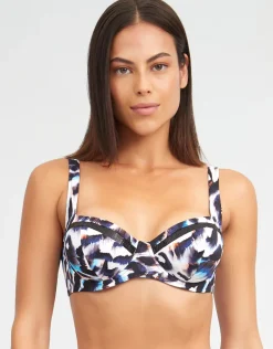 Alika Balcony Bikini Top - Animal