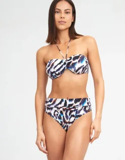 Alika Bandeau Bikini Top - Animal