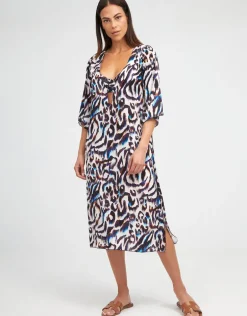 Alika Beach Dress - Animal